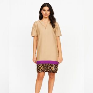 Giambattista Valli Paris size 40/XS made in Italy color block print dress